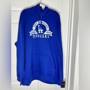 NWT Sports Fanatics La Dodger’s Blue Hoodie Hood Sweater Sz 2XT